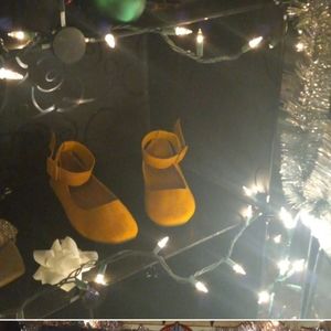 Mustard Yellow flats